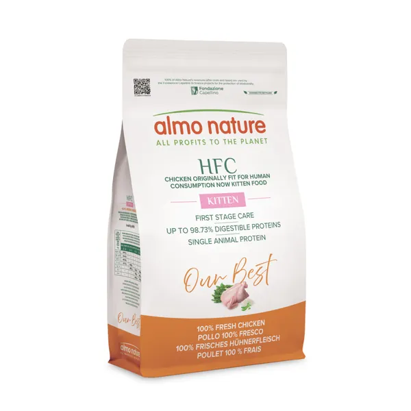 1,2kg HFC Kitten poulet Almo Nature croquettes pour chat