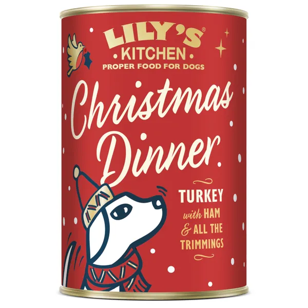 Lily's Kitchen Repas de Noël à la dinde – 1 x 400 g friandises pour chien