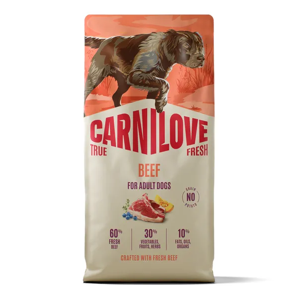 12 kg Carnilove True Fresh Adult Bœuf nourriture pour chien sèche