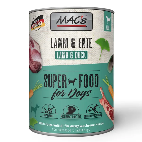 MAC's Adult 6 x 800 g pour chien - agneau, canard