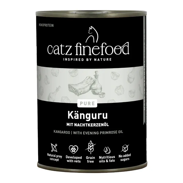 12x400g Catz Finefood Purrrr kangourou - Pâtée pour chat