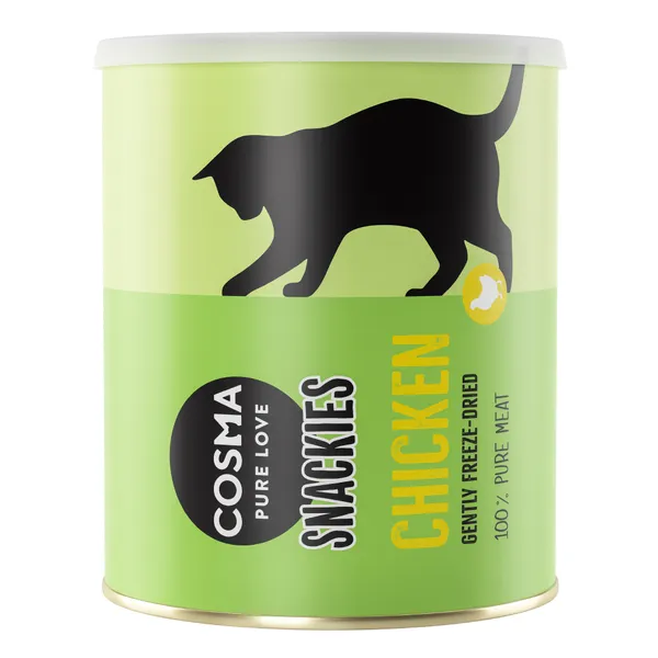 Maxi tube Cosma Snackies 3x poulet (480g) - Friandises lyophilisées
