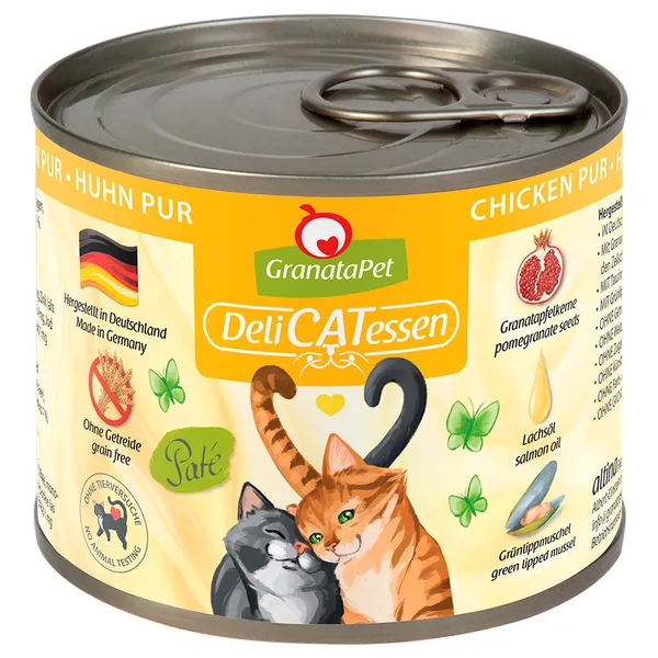 Poulet pur DeliCatessen GranataPet Nourriture humide pour chat