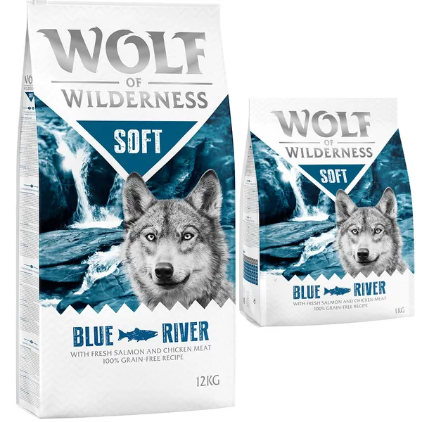 Wolf of Wilderness Soft & Strong Blue River, saumon - Croquettes pour chien