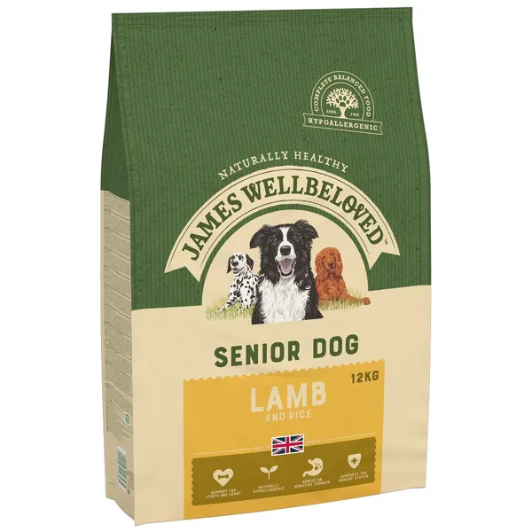 James Wellbeloved Senior agneau, riz pour chien - 2 x 12 kg