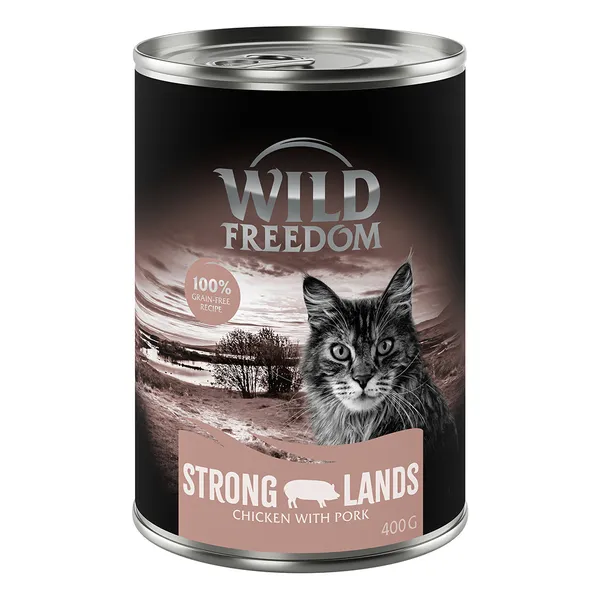 Lot Wild Freedom Adult 24 x 400 g - Strong Lands - poulet, porc