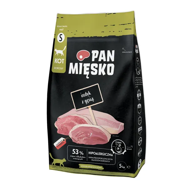 Pan Mięsko Small dinde, oie pour chat - 5 kg