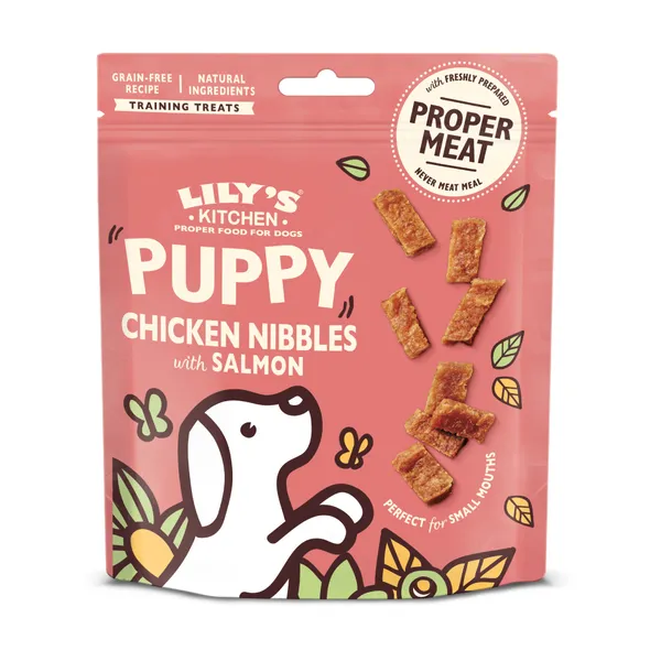 Lily's Kitchen Chicken & Salmon Nibbles Pour Chiots 70 Gr