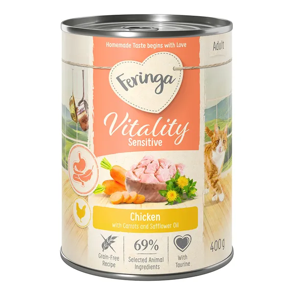 Lot Feringa Vitality Sensitive pour chat - 12 x 400 g