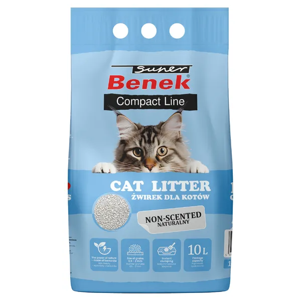 Litière Super Benek Compact - 10 L (environ 8,8 kg)
