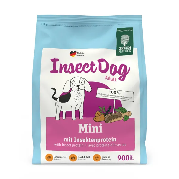 900 g Green Petfood InsectDog Mini croquettes pour chien