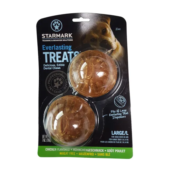 Starmark Everlasting Treat Ball assorti : Everlasting Treats Taille L (200 g) Chien