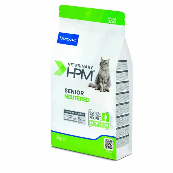 3kg Senior Neutered Virbac Veterinary HPM Cat pour chat