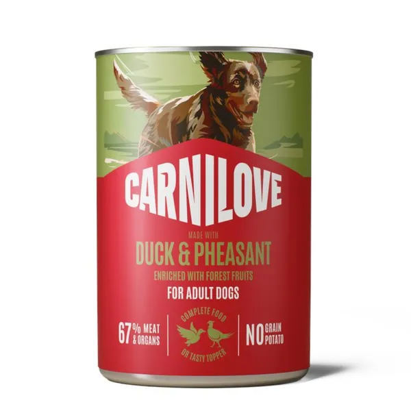6x400g Carnilove Dog Pâtée canard et faisan Pâtée pour chien