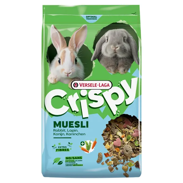 2,5 kg Versele-Laga Crispy Muesli Lapin - Nourriture pour lapin nain
