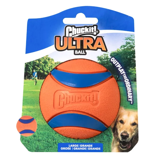 Balle Ultra Ball Chuckit 1 balle, taille L - Jouet pour chien