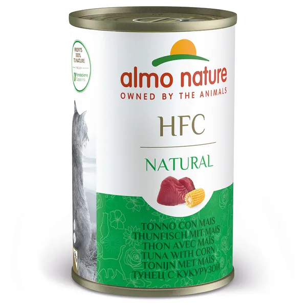 Thon, maïs HFC Almo Nature Nourriture humide pour chat