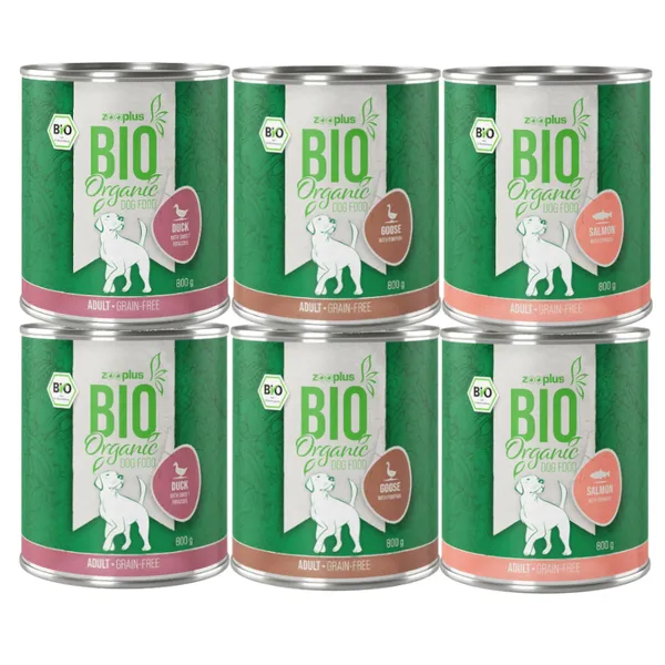 6x800g zooplus Bio sans céreales - Pâtée pour chien