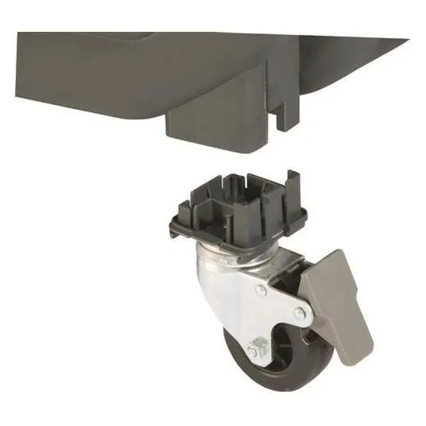 Ensemble de roulettes pour boîtes de transport 4 pcs argenté