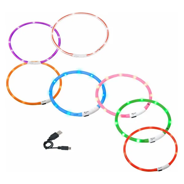 Karlie Flamingo Visio Light Collier Lumineux Avec Usb Rechargeable