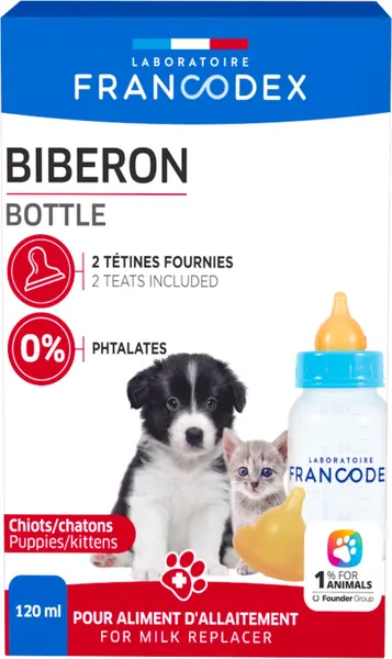 Biberon et tétines pour chiot et chaton Francodex – photo 2
