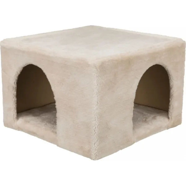 Abri douillet peluche - 36 x 25 x 36 cm - Beige - Pour lapins et petits rongeurs – photo 3