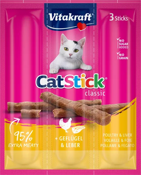 Vitakraft Cat Stick Classic saumon - Friandises pour chat – photo 3