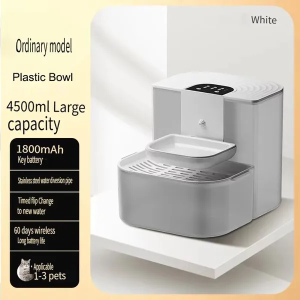 Fontaine à eau automatique pour chat - Phoesky - 45 L - Télécommande - Alimentée par batterie
