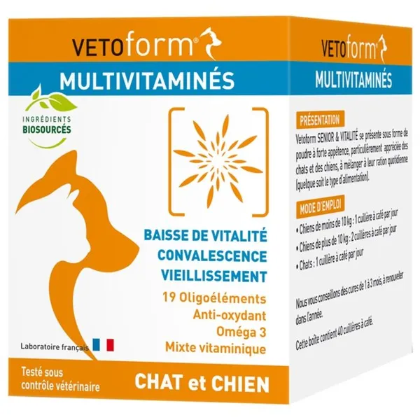 Vetoform Chien Sénior Poudre Orale 100g