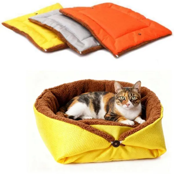 Coussin pour chat - Panier pour chat - Maison pour chat - Tapis chauffant doux et auto-chauffant -Pour chats et petits chiens