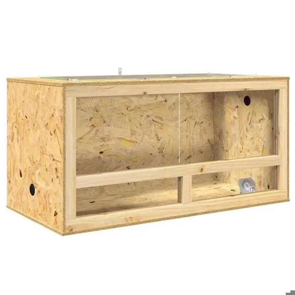 Terrarium en OSB - vidaxl - Marron - 50x100x50 cm - Usage intérieur - Espaces amples - Convient aux reptiles