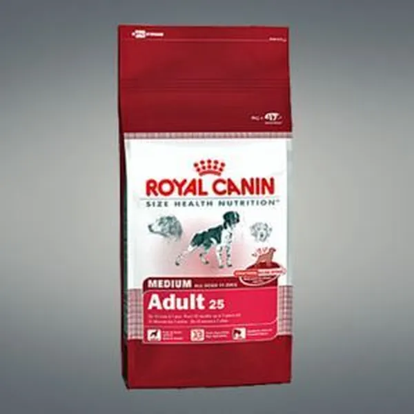 Pack bi-nutrition : croquettes + sachets Royal Canin Medium pour chien - croquettes Adult (15 kg) + sachets Adult (10 x 140 g)