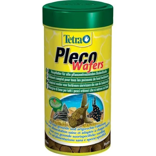 Tetra Pleco Veggie Wafers Aliment pour poissons de Fond herbivores