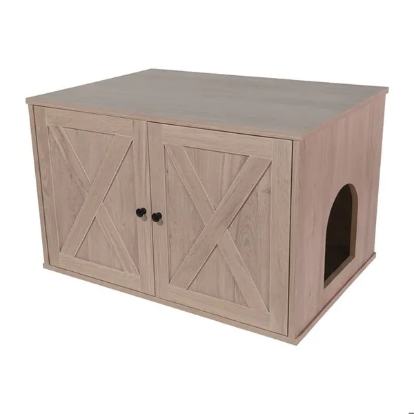 Relaxdays meuble pour chat (Bac à litière fermé), Bac à litière pour chat