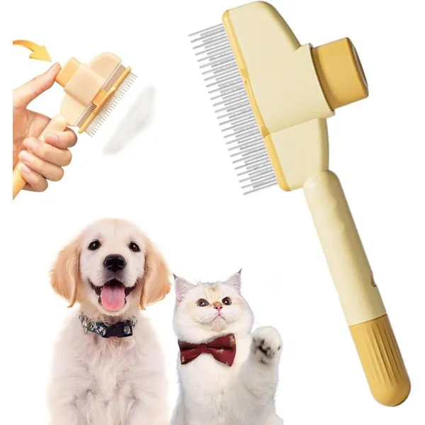 Brosse Anti-Poils Morts, Brosse Chat Royaume Felin, Smart Brush Chat Peigne, Brosse Pour Chats Brosse Pour Chien