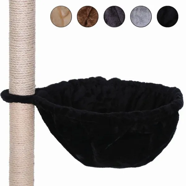Dibea - KB00164 - lionto Nid Douillet en Peluche Douce diametre 40 cm, Profondeur 25 cm Noir
