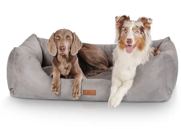 Knuffelwuff Dreamline,Panier, Lit , Coussin, Corbeille pour chien, gris XXL 120 x 85cm