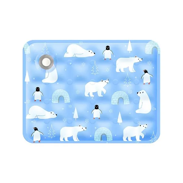 Tapis de refroidissement pour animaux compagnie rempli deau coussinet en gel activé sous pression chiens et chats durable