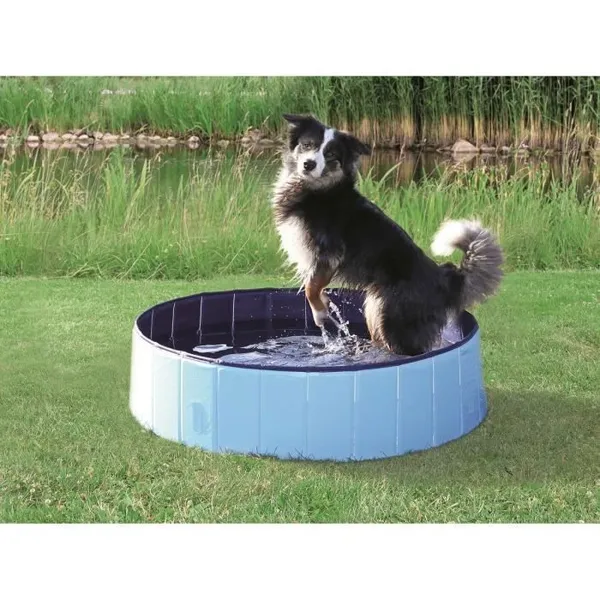 TRIXIE Piscine - Ø 80 × 20 cm - Bleu clair et bleu - Pour chien-keeper