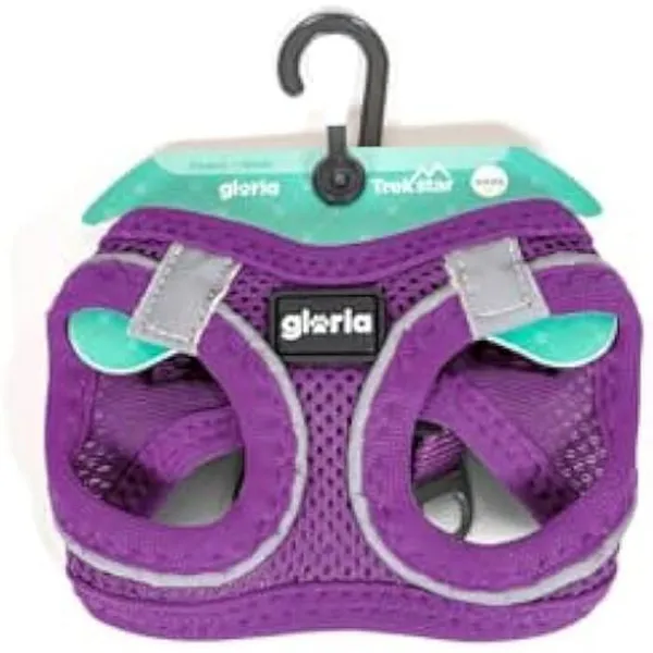 Gloria Pets Harnais/Robe Air Mesh Trek Star Violet Pour Chiens M