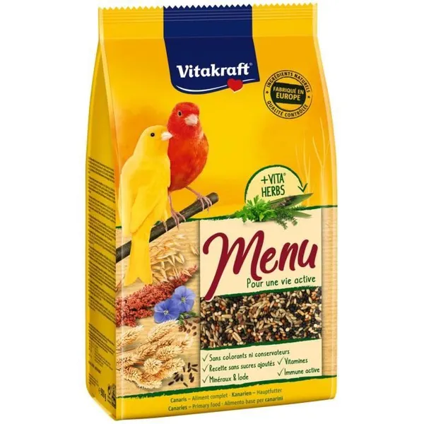 Aliment Pour Oiseaux Canaris Vitakraft - Le Sachet De 900 G