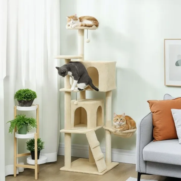 Niche pour chat avec support pour rebord de fenêtre et radiateur coussin cadre en bois blanche