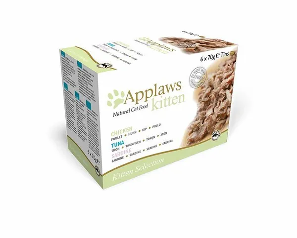 Kitten sardine, poulet, thon Applaws - Nourriture pour Chat