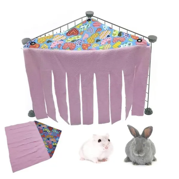 Cabane et Hamac pour Cochon dInde - Accessoires pour Petit Animal Tente de Hamster