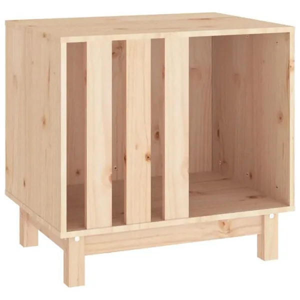 Niche pour chien 60 x 45 x 57 cm bois de pin massif marron 02_0043449