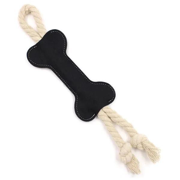 Jouet à mâcher pour chiot - Phoesky - Forme dos - Feutre - Corde à déchirer - Nœud interactif - Nettoyage des dents