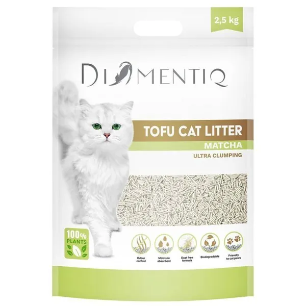 Litière pour chats - Diamentiq - Tofu - 25 kg - Multicolore