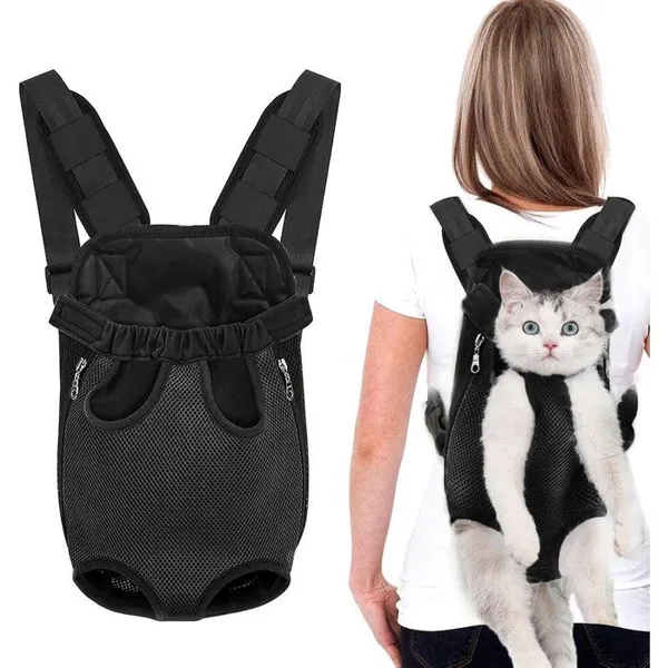 Sac à dos pour animaux - DEMA - Taille S ajustable - Pliable avec fermeture éclair - Transport mains libres