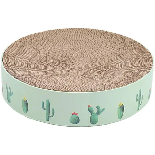 Jouet pour Chat, Carton ondulé Chat cataire grattoir grattoir à Ongles Tapis Chaton lit Jouet-Vert-Moyen
