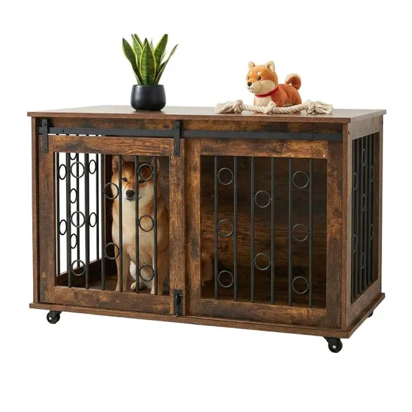 Relaxdays Cage à chien (Chenil pour chiens), Niche pour chiens